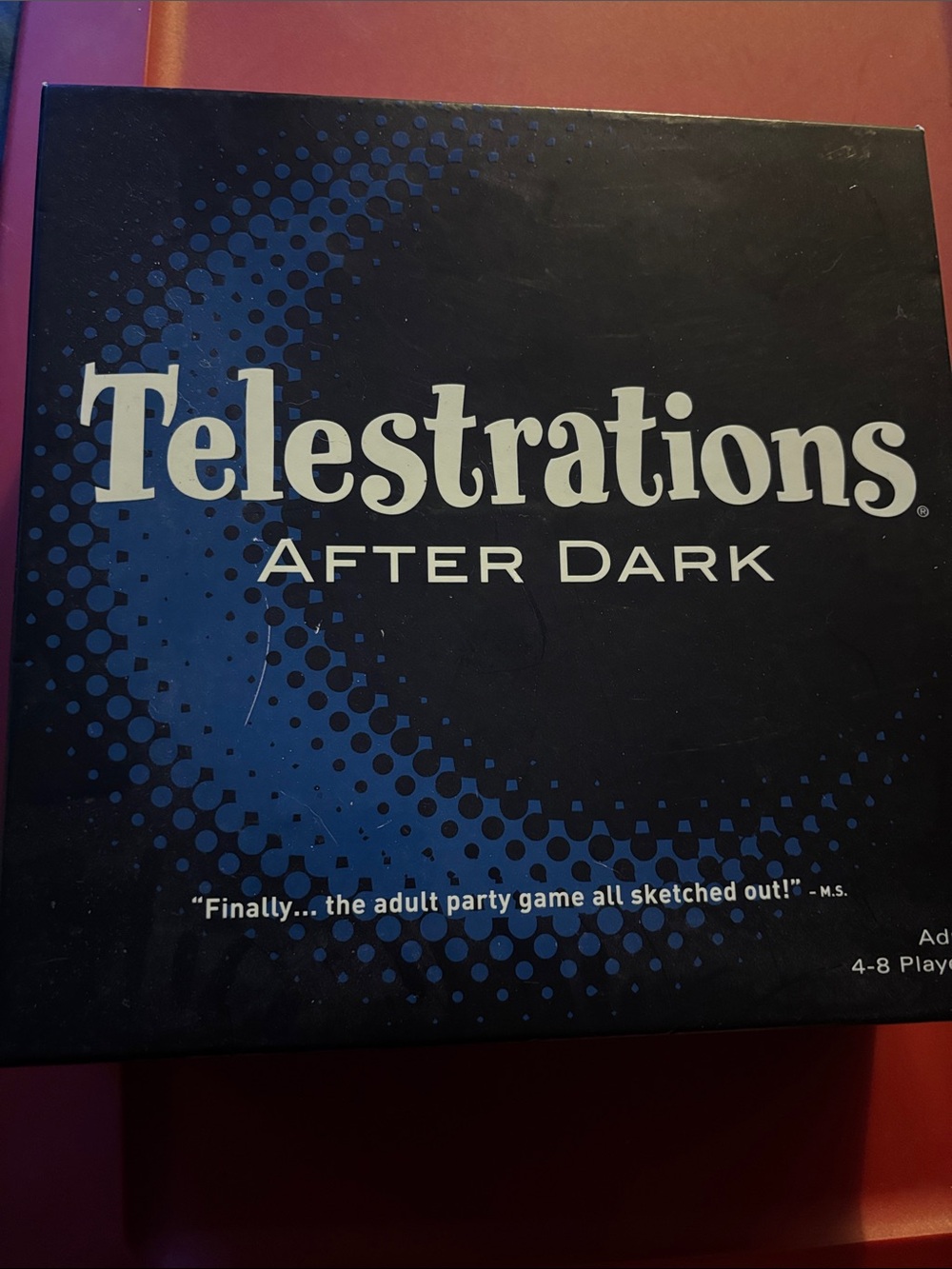 Unlisted Telestations After Dark Party Game - Black/Blue